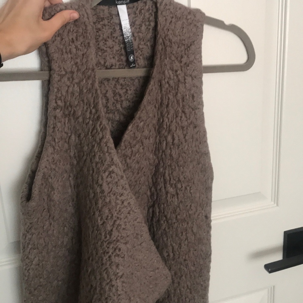 Kensie fake wool vest